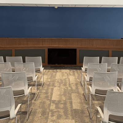 The Columbia Assembly Room where Council, Boards and Commissions meet.