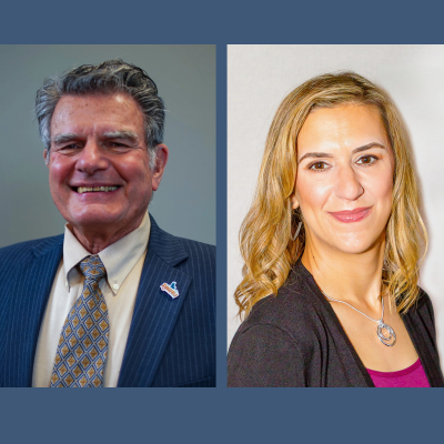 Headshots of Ron Onslow and Jennifer Lindsay.